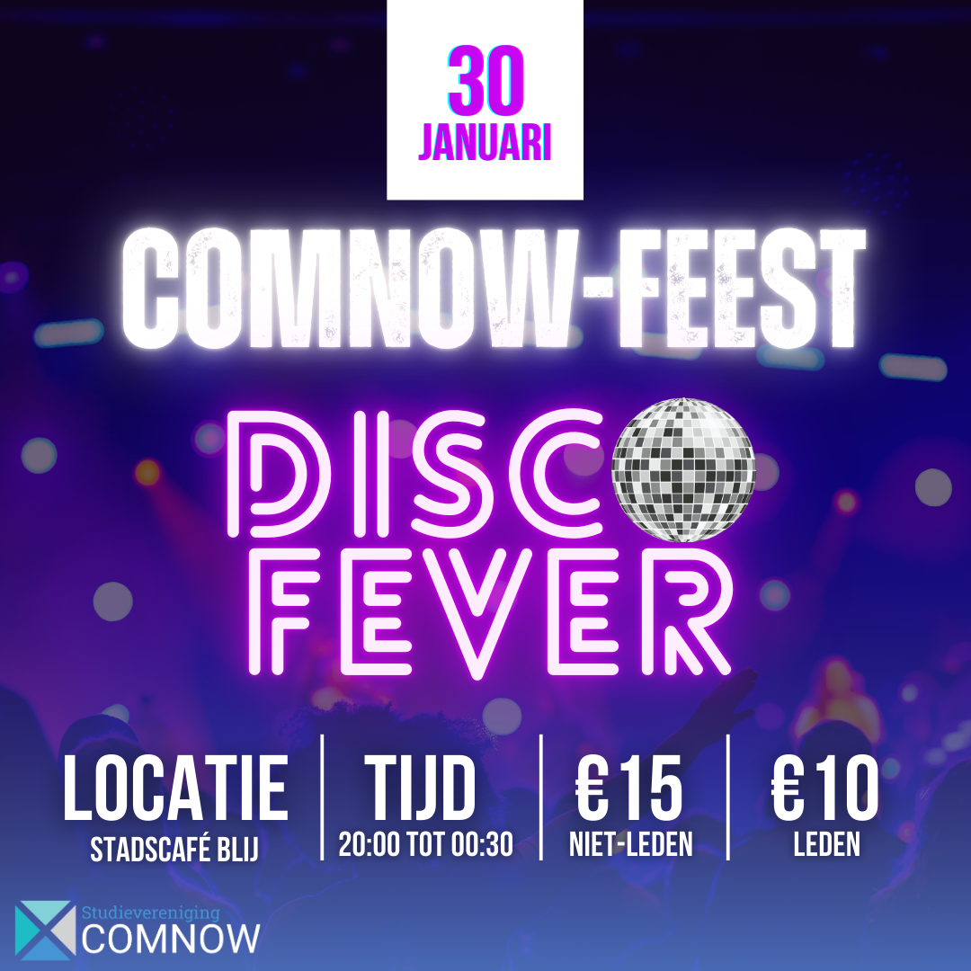 uitnodiging comnow feest